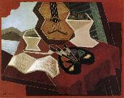 Juan Gris The table in front of sea USA oil painting artist